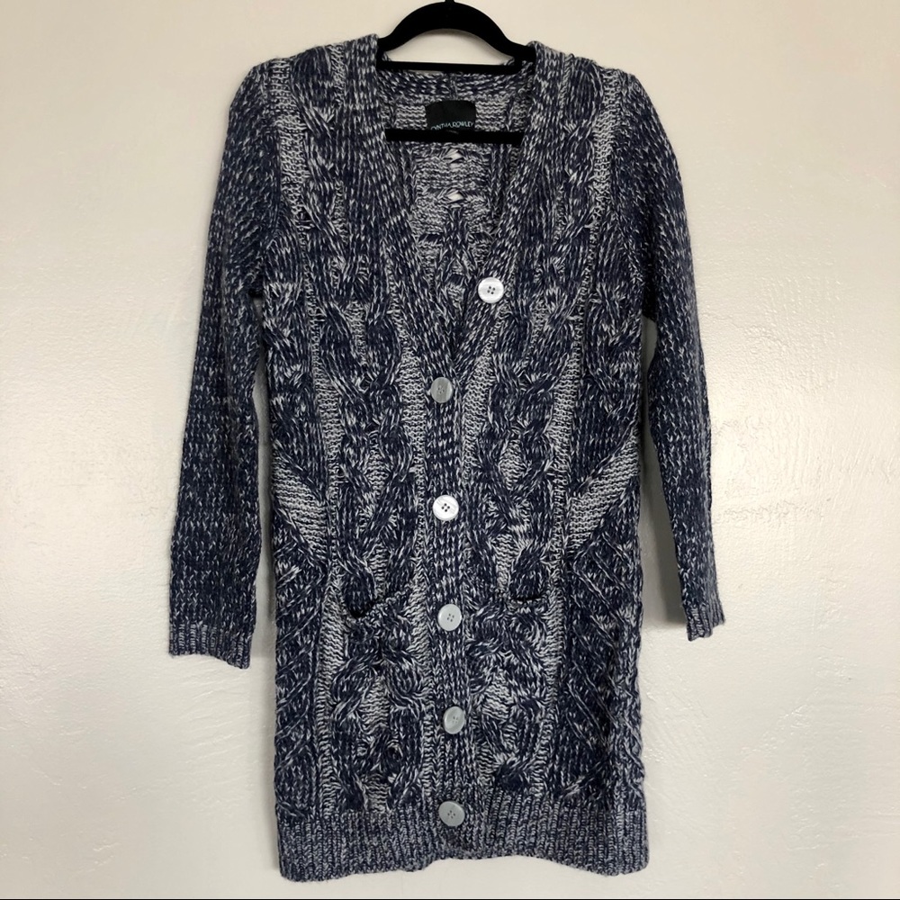 CYNTHIA ROWLEY | Knit Cardigan Blue